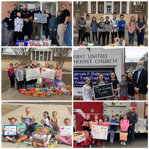 students celebrating random acts of kindness 